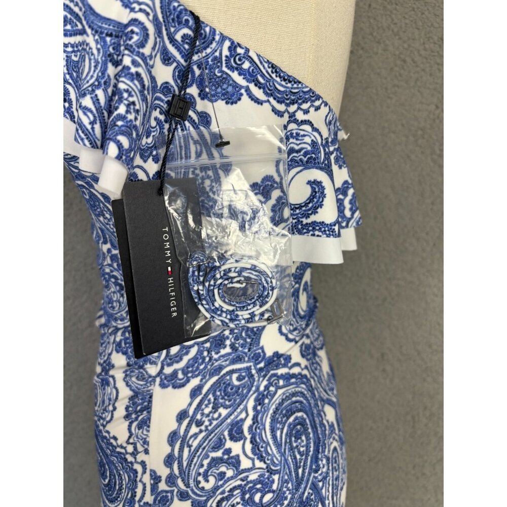 Tommy Hilfiger Women's Printed Ruffled Off-the-Shoulder One-Piece Multi 6 NWT's. - Picture 5 of 8